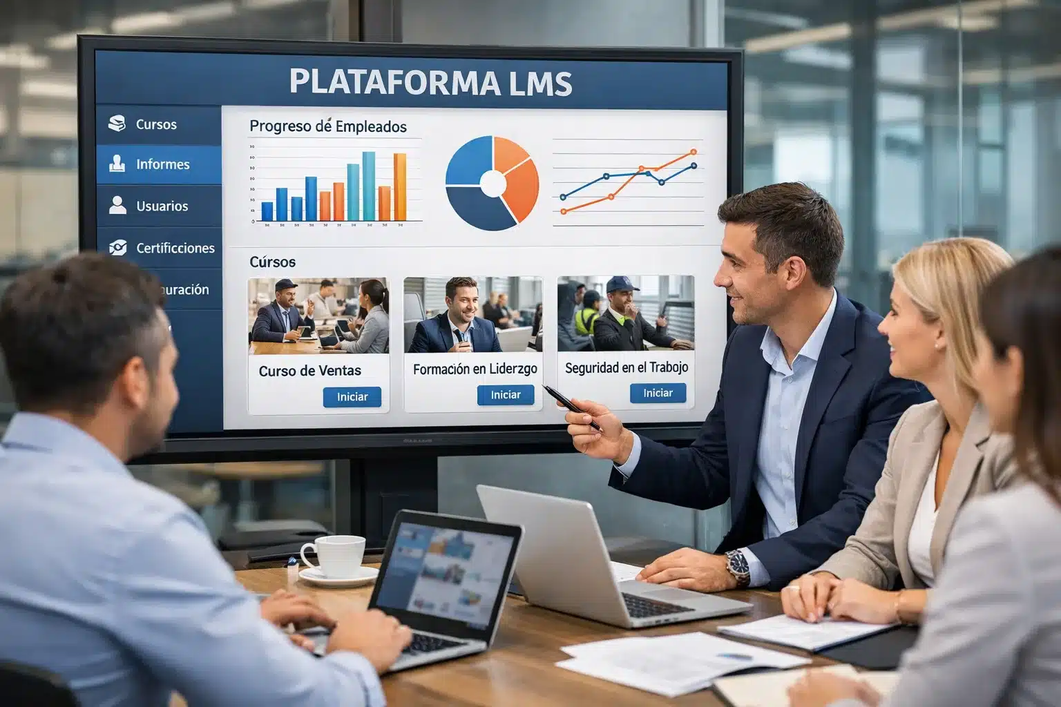 Formación corporativa online en plataforma LMS para empresas